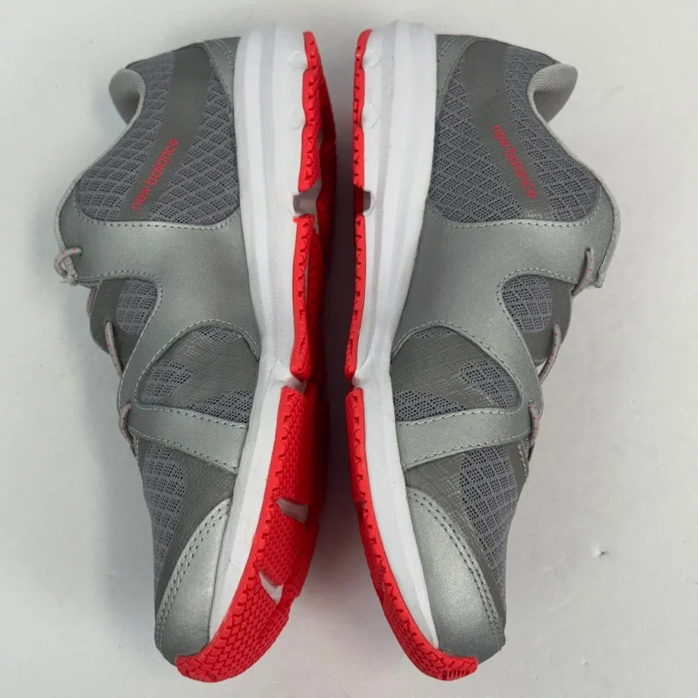 New Balance 536 Walking‎ Shoes Womens 7.5 Grey Orange Mesh Sneakers WW536SP